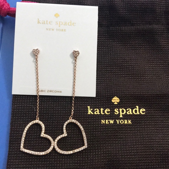 kate spade Jewelry - NWT Kate Spade Heart Earrings